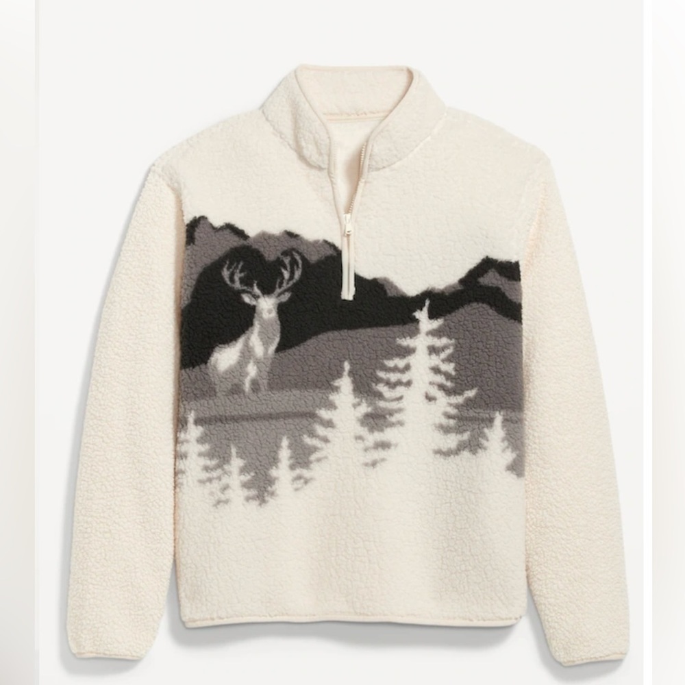 Old Navy 1/4 Sherpa Pullover